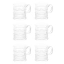 Ver imagem 1 de Cj 6 Canecas de Vidro Para Café Vintage Transparente 245ml Lyor