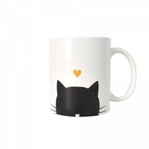 Caneca De Porcelana - Abrace O Gato