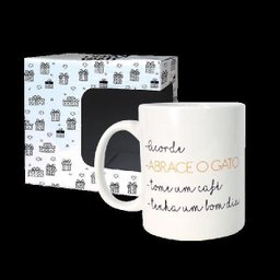 Caneca De Porcelana - Abrace O Gato - 3