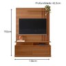 Painel Home Chicago com 2 Portas Tv até 60 Polegadas C/ Rodízios - Lukaliam Móveis - 2