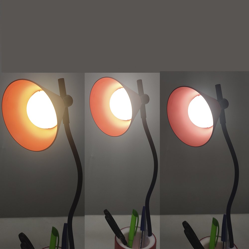 Luminária de Mesa Touch Porta Objetos LED Abajur Iluminado Flexivel Articulada Organizador 3 Cores - 5