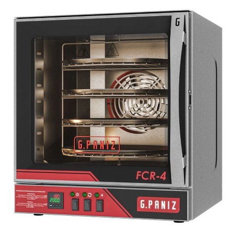 Forno Convector Rotativo Elétrico Monofásico FCR4 Inox g.Paniz 220V