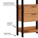 Ver imagem 3 de Closet 1 Torre 2 Gavetas Industrial Tw401 Freijó Preto Fosco Dalla Costa