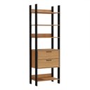 Ver imagem 4 de Closet 1 Torre 2 Gavetas Industrial Tw401 Freijó Preto Fosco Dalla Costa