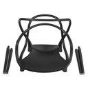 Ver imagem 4 de Kit 8 Cadeiras de Jantar Allegra Prática Empilhável - Preto
