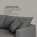 Ver imagem 6 de Sofá Cama Retrátil em Madeira Eucalipto e Bouclê 230cm Uruguai