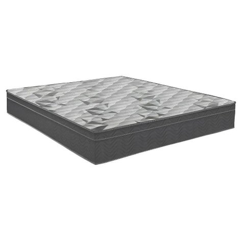 Colchão Casal de Espuma Airtech 100 D33 138x188x18cm Ortobom Grafite com Branco