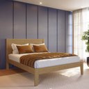 Ver imagem 1 de Cópia - Cama Queen Topázio 1,60 Freijó em Madeira Pinus - Finestra