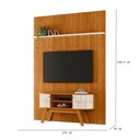 Ver imagem 3 de Painel Piso Teto New Interlagos com Rack Bancada Atlanta New Silverstone Cinamomo Off White- Madetec