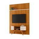 Ver imagem 2 de Painel Piso Teto New Interlagos com Rack Bancada Atlanta New Silverstone Cinamomo Off White- Madetec