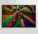 Ver imagem 1 de Quadro Artesão Secando Tapetes Tradicionais Decor&quadros Nat138 120x80 Cm Vidro Impresso