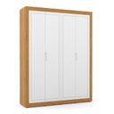 Ver imagem 2 de Dormitório Tutto New 4 Portas, Cômoda 4 Gavetas e Berço Freijó/Branco Soft - Matic Móveis