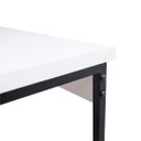 Ver imagem 4 de Mesa de Escritório Office Estilo Industrial Casavezi 120 X 60 Cm Branco com Preto