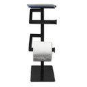 Ver imagem 3 de Suporte Industrial Ferro 2 Papel Higiênico Base para Celular