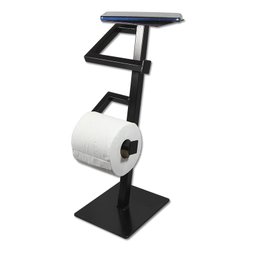 Suporte Industrial Ferro 2 Papel Higiênico Base para Celular - 1