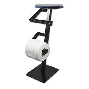 Suporte Industrial Ferro 2 Papel Higiênico Base para Celular