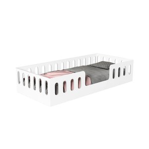 Cama Infantil Montessoriana Helo Solteiro - Branca