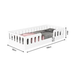 Cama Infantil Montessoriana Helo Solteiro - Branca - 3