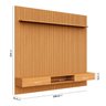 Painel  para TV até 85 Polegadas 100% MDF Ripado com Nicho 230x250cm Aloe CabeCasa MadeiraOriginals - 3