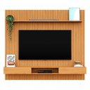 Ver imagem 7 de Painel Ripado para TV até 85 Polegadas 100% MDF 230,5CMX250CM Nicho Aloe Espresso Móveis