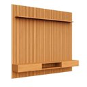 Ver imagem 2 de Painel Ripado para TV até 85 Polegadas 100% MDF 230,5CMX250CM Nicho Aloe Espresso Móveis