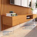 Ver imagem 6 de Painel Ripado para TV até 85 Polegadas 100% MDF 230,5CMX250CM Nicho Aloe Espresso Móveis