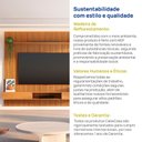 Ver mais imagens de Painel  para TV até 85 Polegadas 100% MDF Ripado com Nicho 230x250cm Aloe CabeCasa MadeiraOriginals