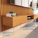 Ver imagem 6 de Painel Ripado para TV até 85 Polegadas 100% MDF 230,5CMX250CM Nicho Aloe CabeCasa MadeiraOriginals