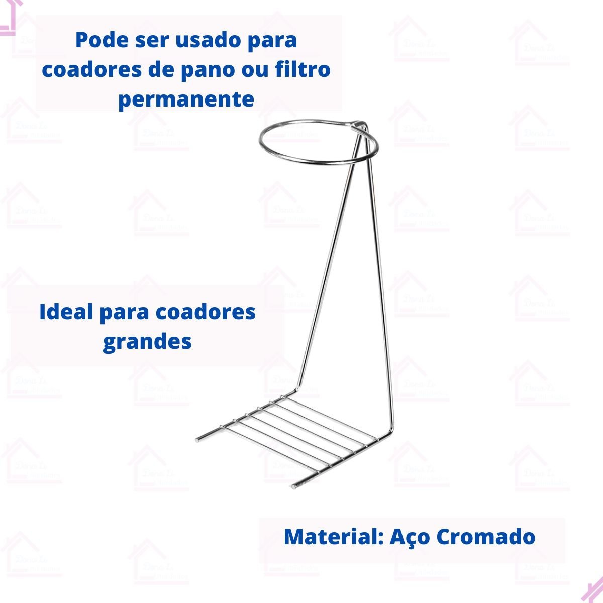 Suporte para Coador Filtro de Café Grande Arame Mariquinha - 3