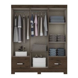 Guarda-Roupa Casal 8 Portas 2 Gavetas Briz - 2 Guarda-Roupa Casal 8 Portas 2 Gavetas Briz - 2