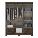 Ver imagem 2 de Guarda-Roupa Casal 8 Portas 2 Gavetas Briz