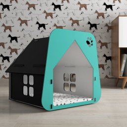 Casinha Pet Cachorro/Gato Laranja - Tamanho P - 1