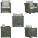 Ver imagem 5 de Mesa Centro e 4 Poltronas Madri Corda Náutica Estofado 3 Trama Original