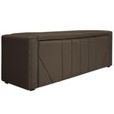 Ver imagem 6 de Cabeceira E Baú Casal 140Cm p/Cama Box - Adj Decor Marrom
