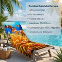 Ver imagem 3 de Toalha Banhão Estampada Praia Teka Malaga 75x150cm:Peixes