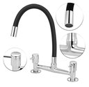 Ver imagem 3 de Torneira Misturador Gourmet Preto Flexível Cozinha Pia Mesa