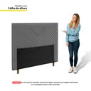 Ver imagem 3 de Cabeceira Cama Box Casal Viena 140cm Veludo Cinza - Abmaza
