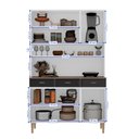 Ver imagem 5 de Kit de Cozinha Compacta 120cm em Aço Branco Retrô