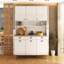 Ver imagem 1 de Kit de Cozinha Compacta 120cm em Aço Branco Retrô