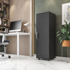 Sapateira Organizador Armário Multiuso Viena 1 Porta Multifuncional Cor Preto