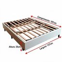 Ver imagem 4 de Base Box na Caixa Cama Casal Desmontável 137x187 Fácil Montagem