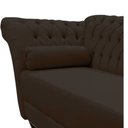 Ver imagem 4 de Recamier Decorativo Divã Styllus Lado Direito Suede Marrom