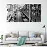 Quadro Decorativo Caminho De Barco Veneza Preto E Branco - 2