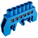 Ver imagem 1 de Barramento de Dist. para Trilho Din Azul 6 Furos com Proteção 80a - Sibratec