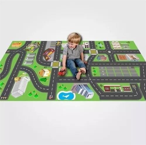 Tapete Ilustrativo Pista Carrinho Hot Wheels 0,60x1,20m