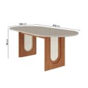 Ver imagem 4 de Conjunto Sala de Jantar 1 Mesa Oval Tali 210cm 8 Cadeiras Miriti CabeCasa MadeiraOriginals