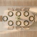 Ver imagem 2 de Conjunto Sala de Jantar 1 Mesa Oval Tali 210cm 8 Cadeiras Miriti CabeCasa MadeiraOriginals