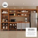 Ver imagem 5 de Cozinha Completa Modulada Florença 100% MDF com 2 Balcões 11 Portas e 6 Gavetas