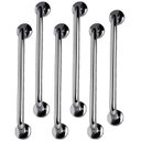 Ver imagem 1 de Barra de Apoio 40cm Alça Aço Inox Kit 6 Unidades Gestante Idoso Criança Cadeirante Acessibilidade Ba