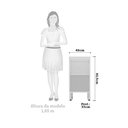 Ver imagem 3 de Balcão de Cozinha sem Tampo 40cm 1 Porta Pérola Luciane Móveis